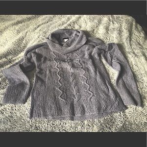 XL J Crew lavender cowlneck